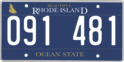 RI license plate 091481