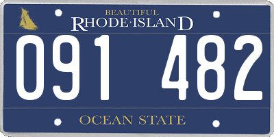 RI license plate 091482