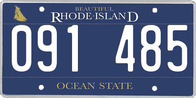 RI license plate 091485