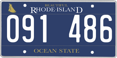RI license plate 091486