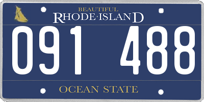 RI license plate 091488