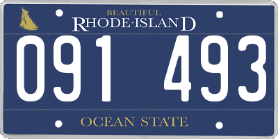 RI license plate 091493