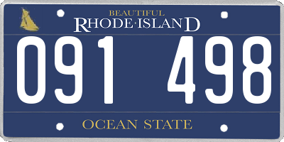 RI license plate 091498
