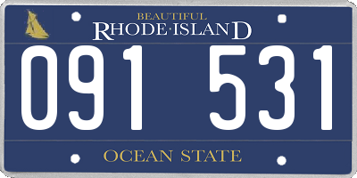 RI license plate 091531