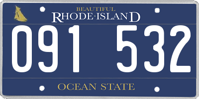 RI license plate 091532