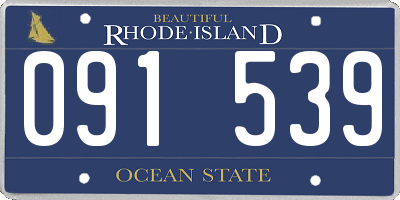 RI license plate 091539