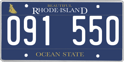 RI license plate 091550