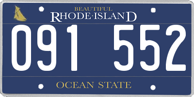 RI license plate 091552