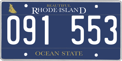 RI license plate 091553