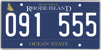 RI license plate 091555