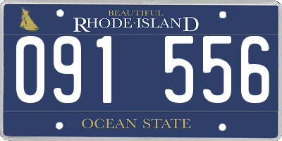RI license plate 091556