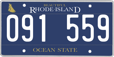 RI license plate 091559