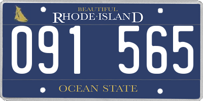 RI license plate 091565