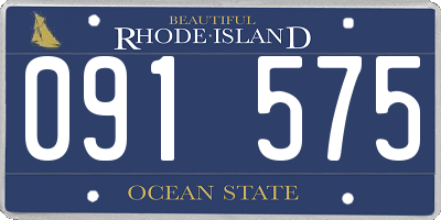 RI license plate 091575