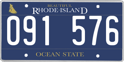 RI license plate 091576