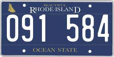 RI license plate 091584