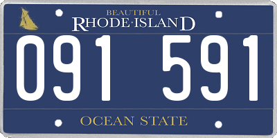 RI license plate 091591