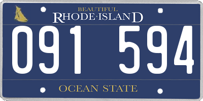 RI license plate 091594