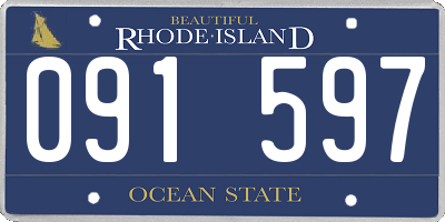 RI license plate 091597