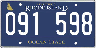 RI license plate 091598