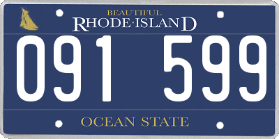 RI license plate 091599