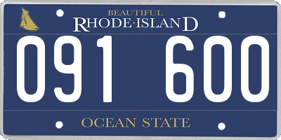RI license plate 091600