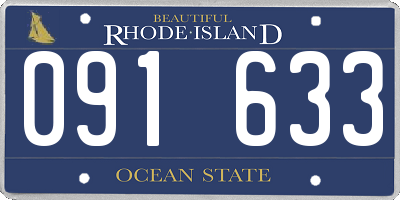 RI license plate 091633
