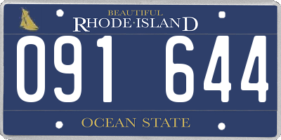 RI license plate 091644