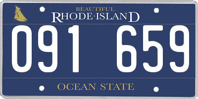 RI license plate 091659