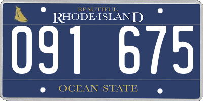 RI license plate 091675