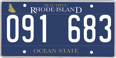 RI license plate 091683