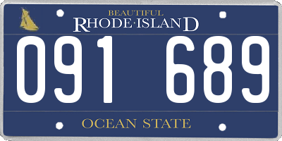 RI license plate 091689