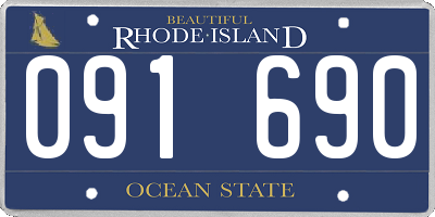 RI license plate 091690