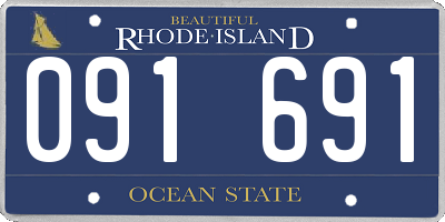RI license plate 091691