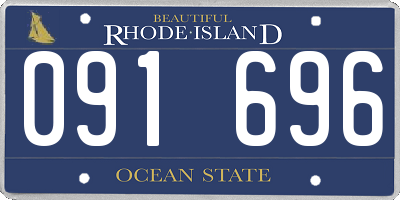 RI license plate 091696