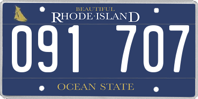 RI license plate 091707