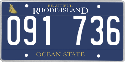 RI license plate 091736