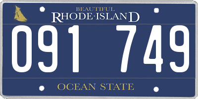 RI license plate 091749