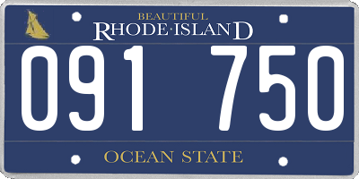RI license plate 091750