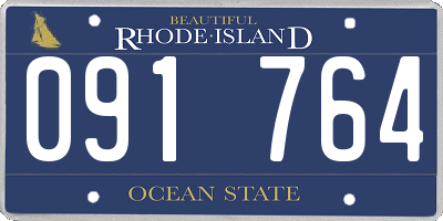 RI license plate 091764