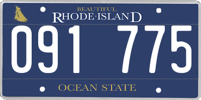 RI license plate 091775