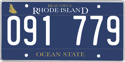 RI license plate 091779
