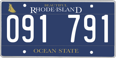 RI license plate 091791