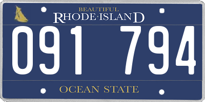 RI license plate 091794