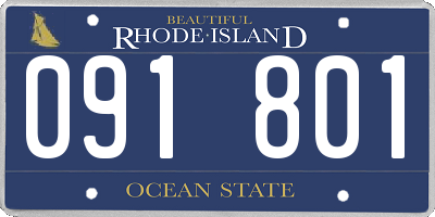 RI license plate 091801