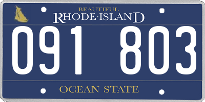 RI license plate 091803