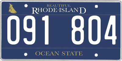 RI license plate 091804