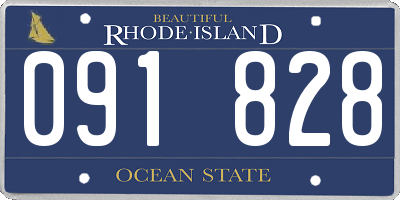 RI license plate 091828