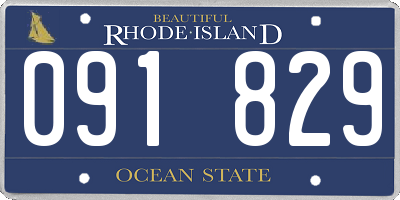 RI license plate 091829