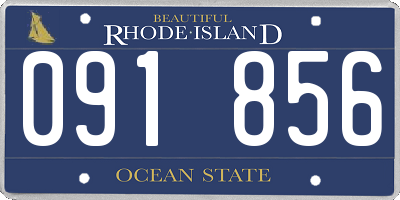 RI license plate 091856